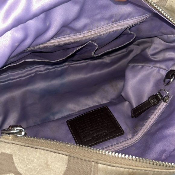 Coach Tan and Brown Signature Shoulder Bag - Picture 15 of 17